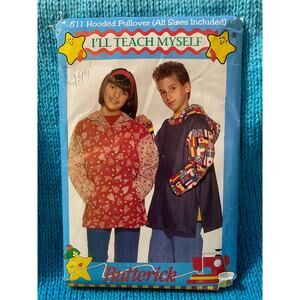 Butterick Sewing pattern 811 Childrens jacket windbreaker sz S M L